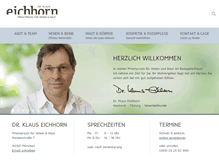 Tablet Screenshot of dr-eichhorn.de